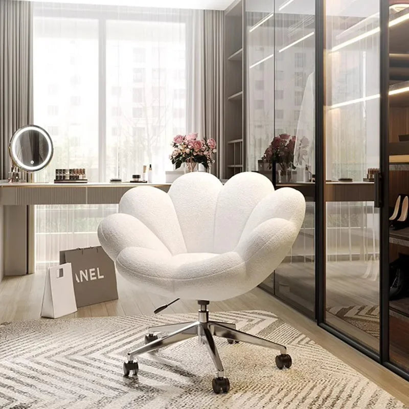 Gaming Designer Lamb Fleece Office Chairs Ergonomic Comfortable Office Chair Home Computer Makeup 가구 Chaise Office Furniture