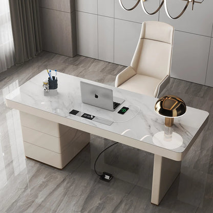 Computer Makeup Work Desk Modern Gaming Shelf Executive Wooden Work Desk Reception Escritorio Gaming Working Equipment ZT50WD