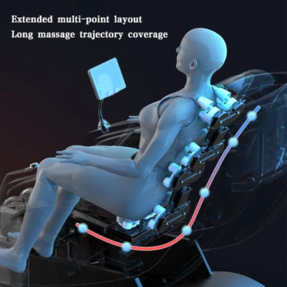 Massage Chair LCD Screen Bluetooth Smart Speaker Chair Multi Functional Electric Massage Chair Full Body Air Bag Zero Gravity