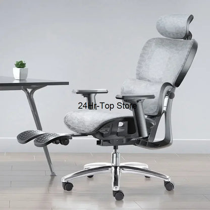 Ergonomic Office Chairs with Footrest Computer Gaming Chair Swivel Rolling Chair Comfortable Armchair Mesh Desk Chair Furnitures