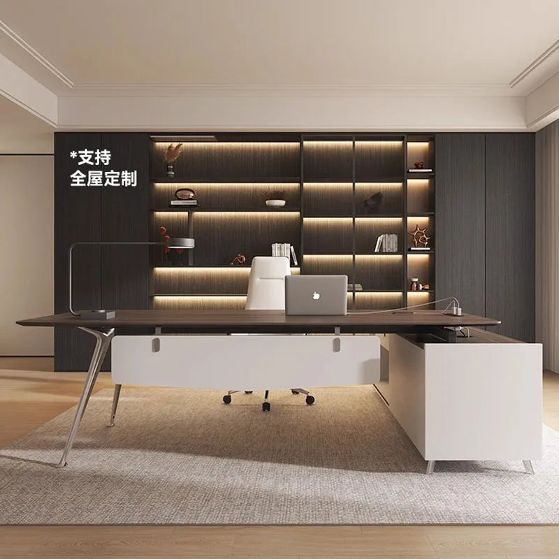 Wall Mounted Writing Desk Storage Appoint Executive Office Desks Vanity Gadgets Scrivania Ufficio Lavoro Office Furniture