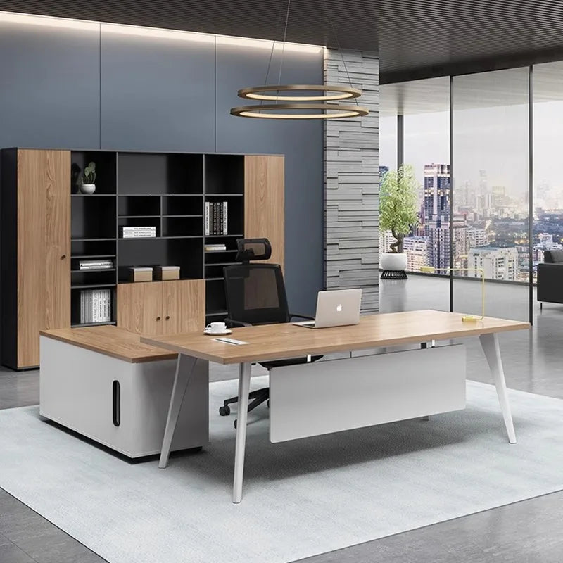 Laptop Stand Work Desk Computer Coffee Wooden Drawers Pullout Under Vanity Work Desk Appoint Tavolo Da Lavoro Office Furniture