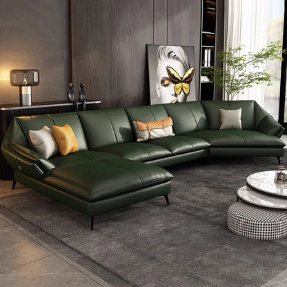 Chaise Lounge Floor Living Room Sofas Leather Minimalist Recliner Living Room Sofas Office L Shape Muebles Home Furniture