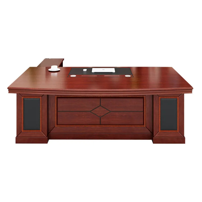 New Modern Office Furniture Latest Office Desk Workstation Table Designs CEO Executive Desk Manager L Shaped 160cm/180cm Table