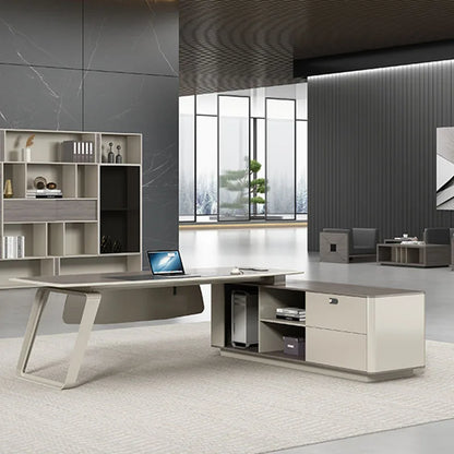 Luxury Modern Office Desks Boss Minimalist Designer Executive Storage Work Desks Desktops Mesa De Escritorio Office Accessories