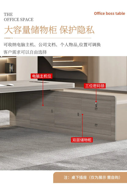 Wide Organiser Computer Desk Modern Luxury Drawers Executive Office Desks Portable Laptop Mesa Para Compuatador Office Furniture