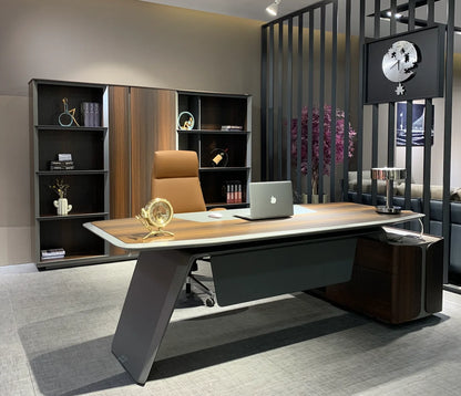 Luxury modern office furniture desk  executive L shaped office desk