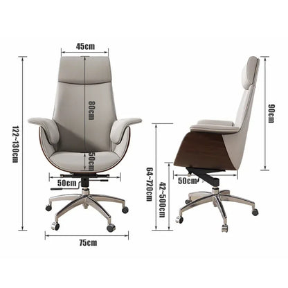 Roller Extendable Office Chair Ergonomic Leather Wheels Designer Living Room Chair Executive Silla Ergonomica Theater Furniture