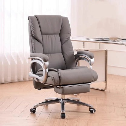 Leather Office Chair Dinning Comfortable Salon Ergonomic Gaming Chair Arm Vanity Study Cadeira Para Escritorio Furniture