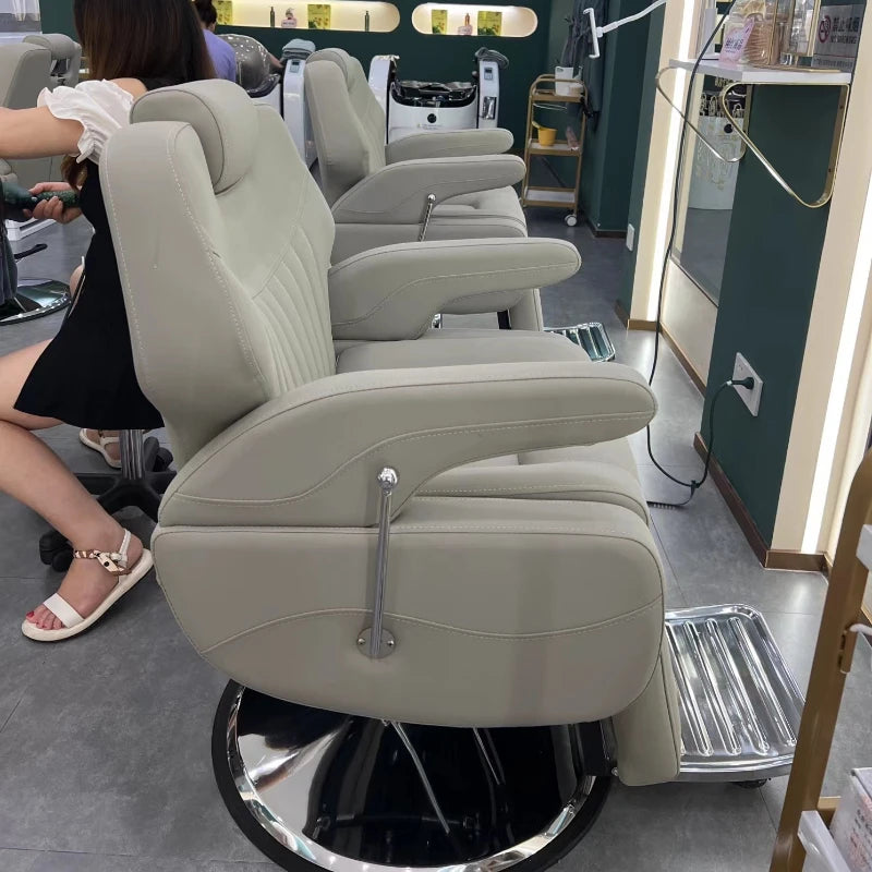 Barbershop Hairdressing Swivel Hair Equipment Comfortable Barber Chair Adjustable Armchairs Silla Giratoria Luxury Furniture