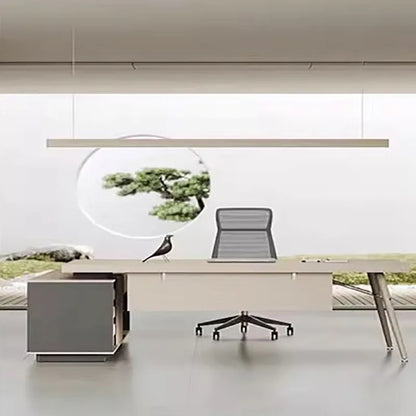 Reception Corner White Desk Study Vanity Meeting Desktop Office Table Conference Escritorio Oficina Office Desk Table Furniture