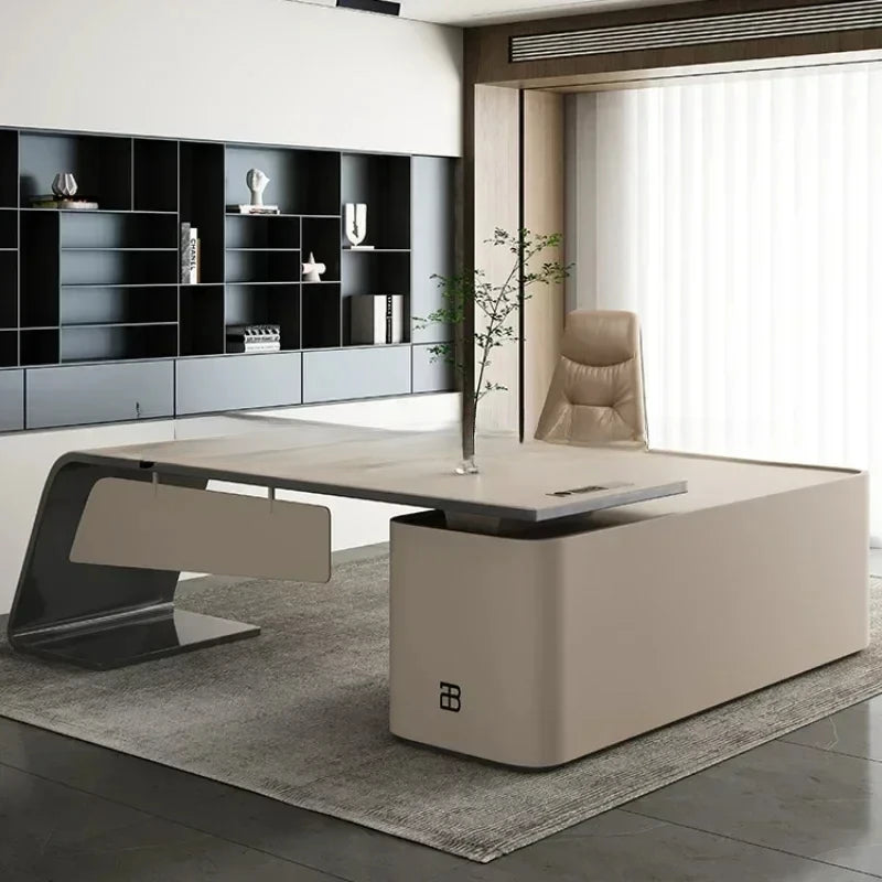 Boss Luxury Office Desks Italian Design Combination Modern Office Desks Executive Computer  Furniture