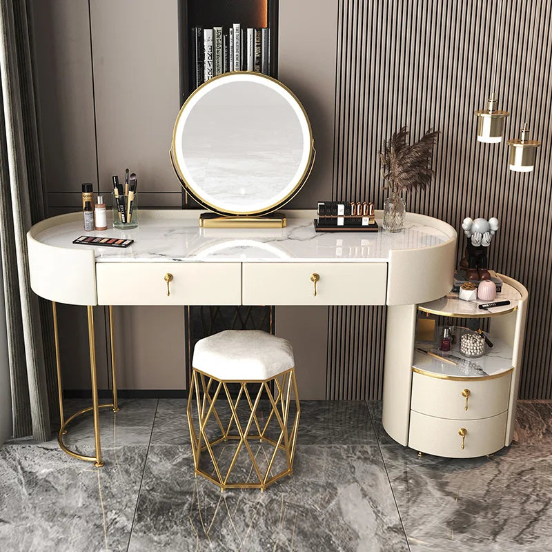 Bedroom Luxury Dressing Table Drawer Storage Fashion Girls Dressing Table Modern Multifunctional Tocador Maquillaje Furniture