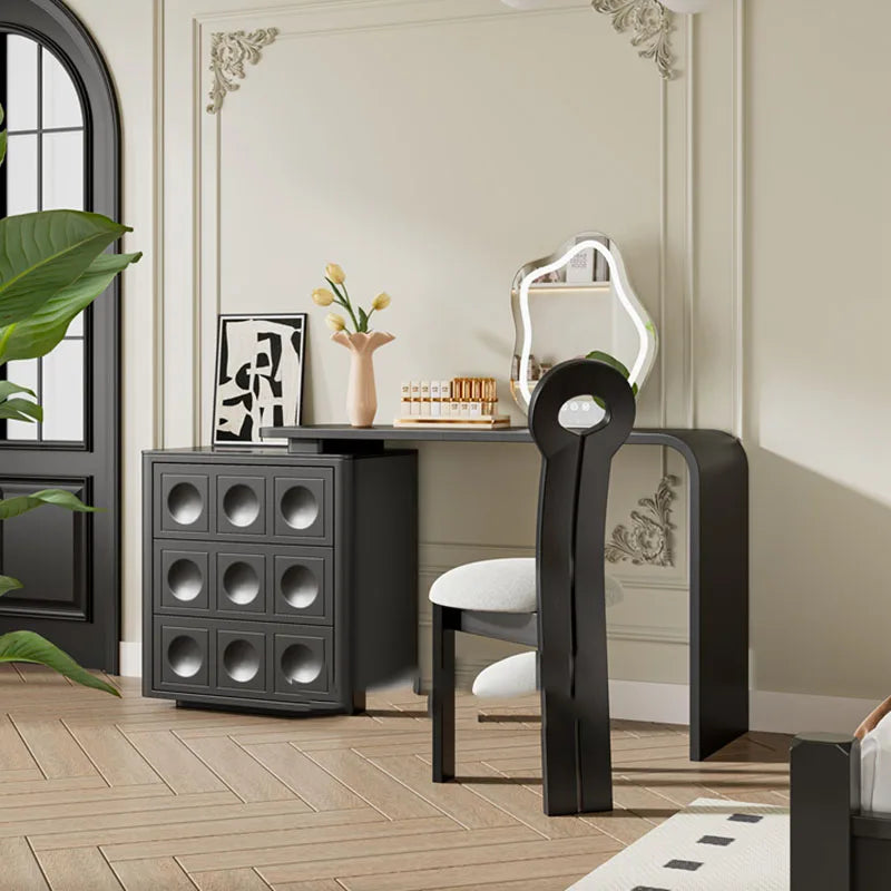 Design Vanity Table Make Up Black Home Salon Italian Origanizer Display Girls Storage Dressers Compact Mueble Mobile Accessories