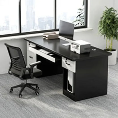 Workbench Simplicity Office Desks Modern Staff Secretaire Boss Office Desks Bedroom Drawers Bureaux Meuble Home Furniture QF50OD