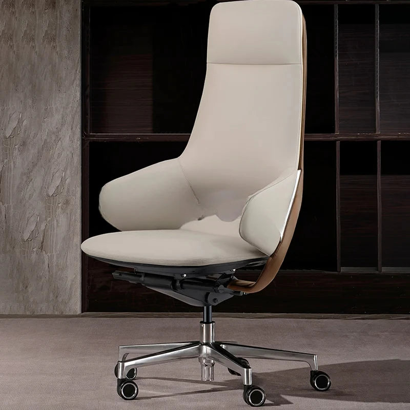 Individual Design Ergonomic Office Chairs Luxury Comfortable Reading Mobile Desk Chair Leather Chaises De Bureau Computer