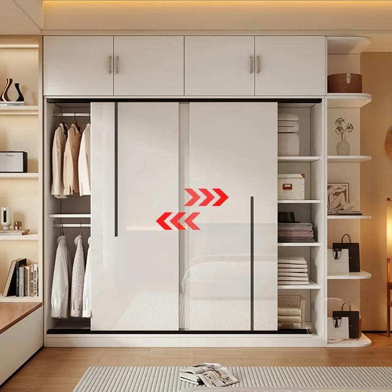 CX021BU  Gentleman Individual Wardrobe Bathroom Luxury Household Bedroom Wooden Girls Cupboard Narrow  Wardrobes