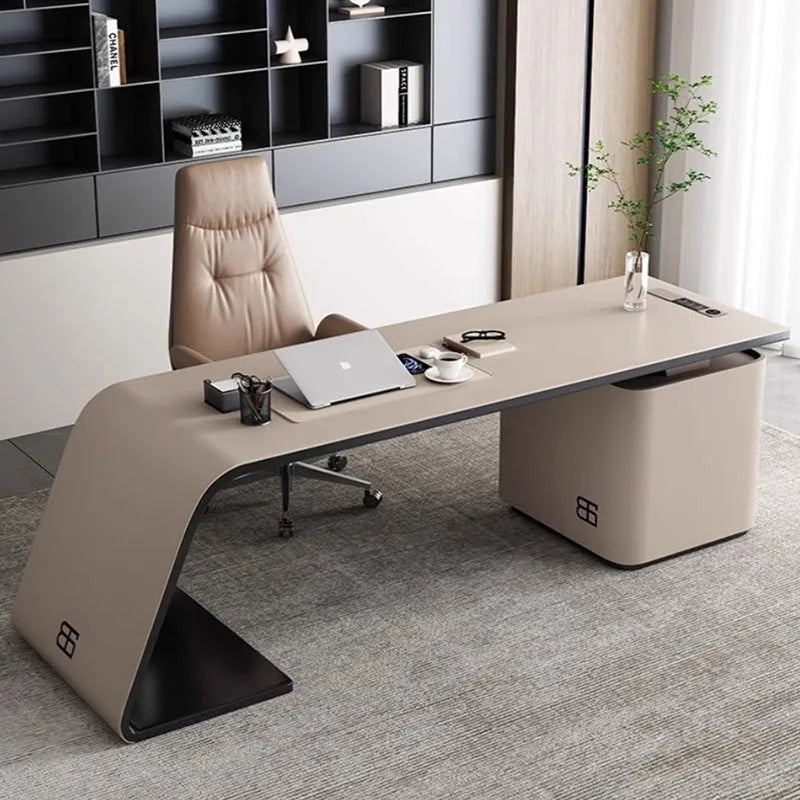 L Shaped Organizers Office Desk Executive Floor Modern European Computer Desks Writing Supplies Mesa De Escritorio Furniture