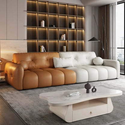 Modern Sectional Living Room Sofas Furniture Europe Luxury Living Room Sofas Beds Lazy Leather Confort Nordic Salon Meuble Sofas