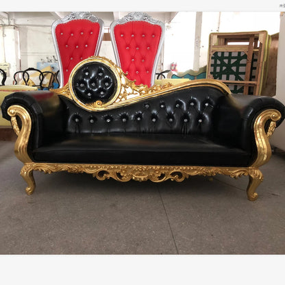 Hot recommend Luxury wedding royal loveseat sofa bride and groom throne chair