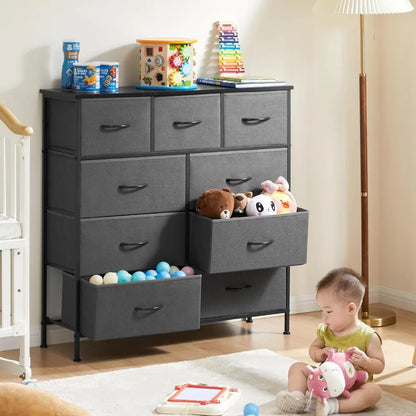 Dresser with 9 Drawers for Bedroom