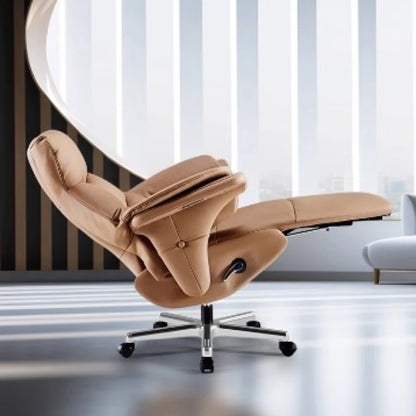 Leather Executive Office Chair Computer Design Modern Comfy Office Chair Mobile Recliner Sillon Escritorio Oficina Furniture