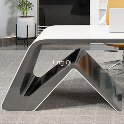 Designer Modern Office Desk Boss L Shaped Executive Organizer Computer Desks Reading Secretary Bureau Meuble Office Furniture