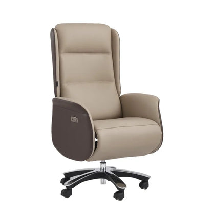 Luxury Multifunctional Electric Office Chair Made Genuine Leather Unique Comfortable Comfort Office Chair Luxury Furniture