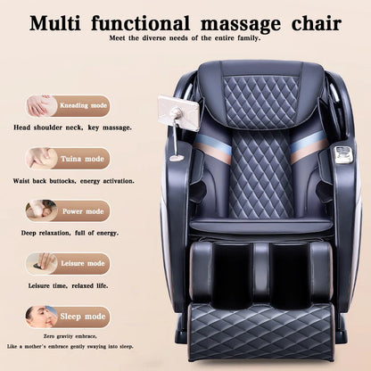 Luxury Electric Leisure Massage Chair Zero Gravity Intelligent Full Body Multi-Function Bluetooth Music U-Shaped Pillow+Shortcut