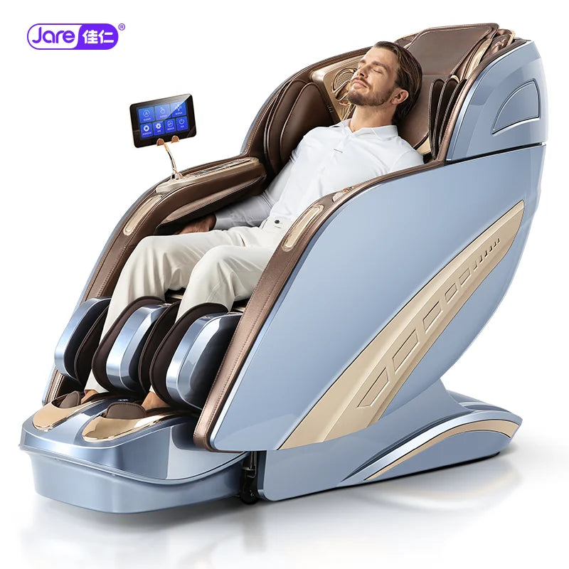 Jare K9 Full body Zero gravity electric Massage Chair Leather accessories Luxury massage Jade massage head touch screen