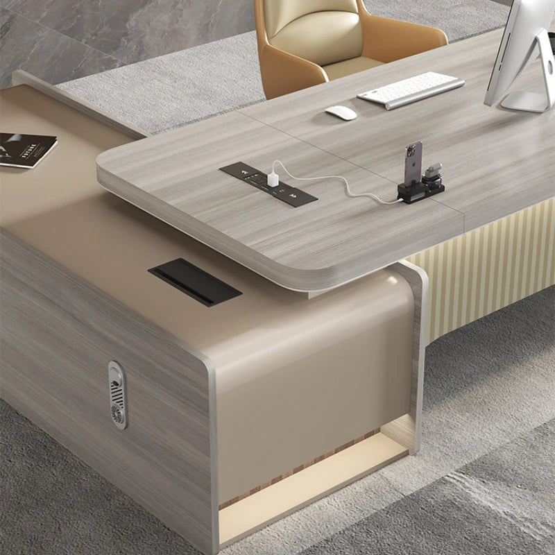 Wide Organiser Computer Desk Modern Luxury Drawers Executive Office Desks Portable Laptop Mesa Para Compuatador Office Furniture