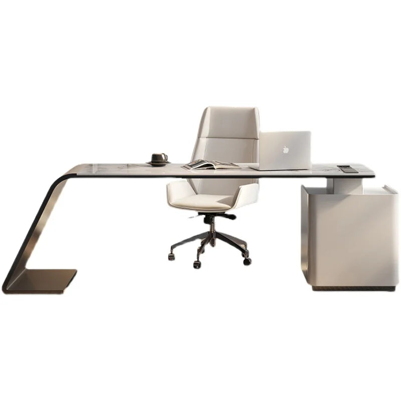 Executive Computer Study Table Modern Italian Reception Writing Standing Desk Corner Escritorios De Ordenador Luxury Furniture