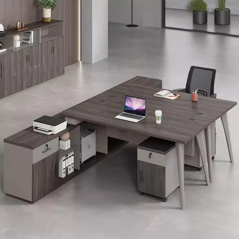 Lap Executive Office Desk Reception Desktops Work Wooden Mainstays Storage Standing Office Desk Monitor Bureau Meuble Furniture