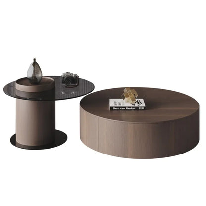 Home Coffee Table Modern Living Room Wood Unique Coffee Table Nordic Round Set Italian Convertible Luxury Set Of 2 Mesa HomeXS