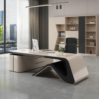 Modern School Desk Table Coffee Conference Boss Work Executive Office Desk Luxury Drawers Table Pour Ordinateur Home Furniture