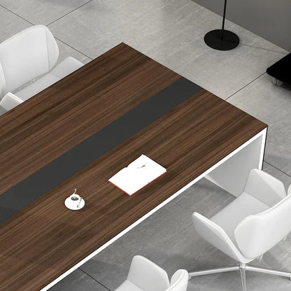 8 People Seating Wood Meeting Room Table Furniture Office Conference Table Modern