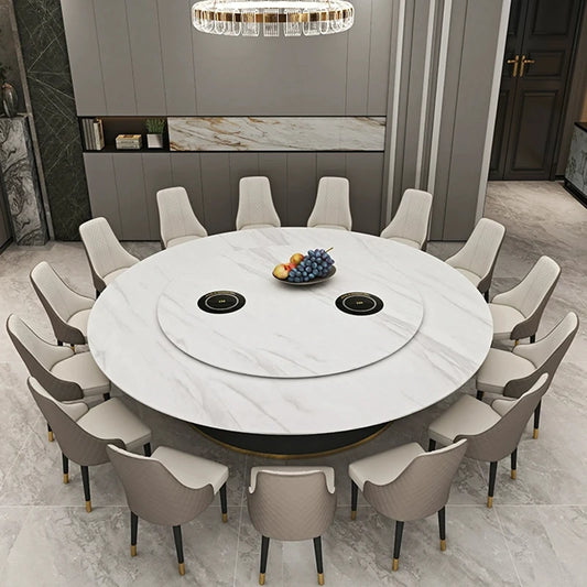 Mobile Electric Dining Table Chair Big Round Kitchen Living Room Salon Desk Wall Makeup Table Mesa Comedor Home Furniture