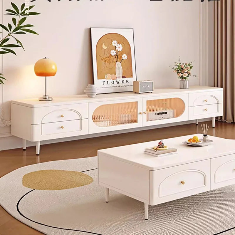 Farmhouse Tv Stand Display Furniture Floating Gold Place Stands Console Modern Controller Shelves Muebles De Tv Table Cabinet