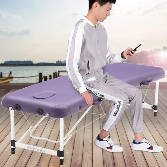 Folding Portable Massage Table Bed Client Luxury Home Beauty Salon Bed Office Salon Equipment Furniture Furniture