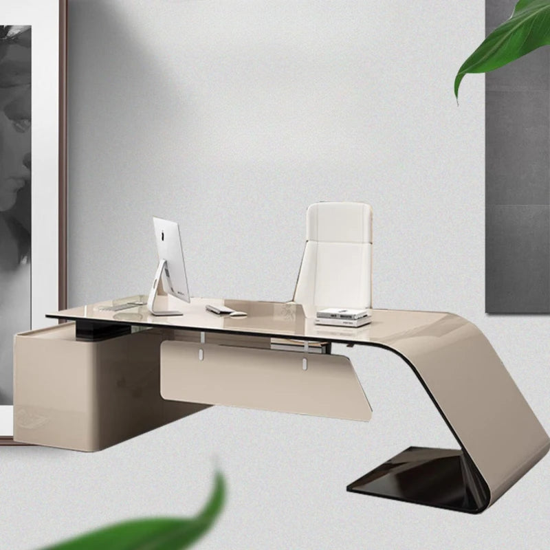 Modern Luxury Office Desks Standing Organiser Executive Laptop Computer Desks Pc Drawers Escritorio Oficina Office Furniture