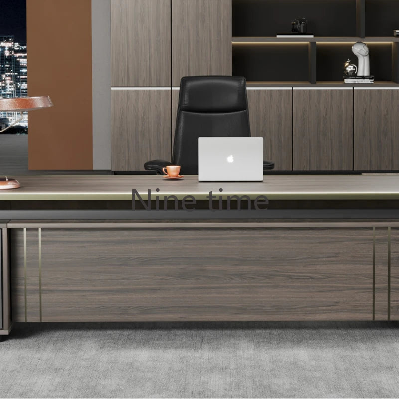 European Black Office Desks Ergonomic Corner Foldable Secretary Computer Desks Executive Supplies Mesa De Escritorio Furniture