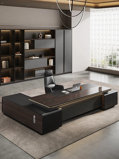 Nordic Luxury Office Desk Simple Modern President Boss Desk Leadership Office Computer Writing Mesa Office Furniture KMOD