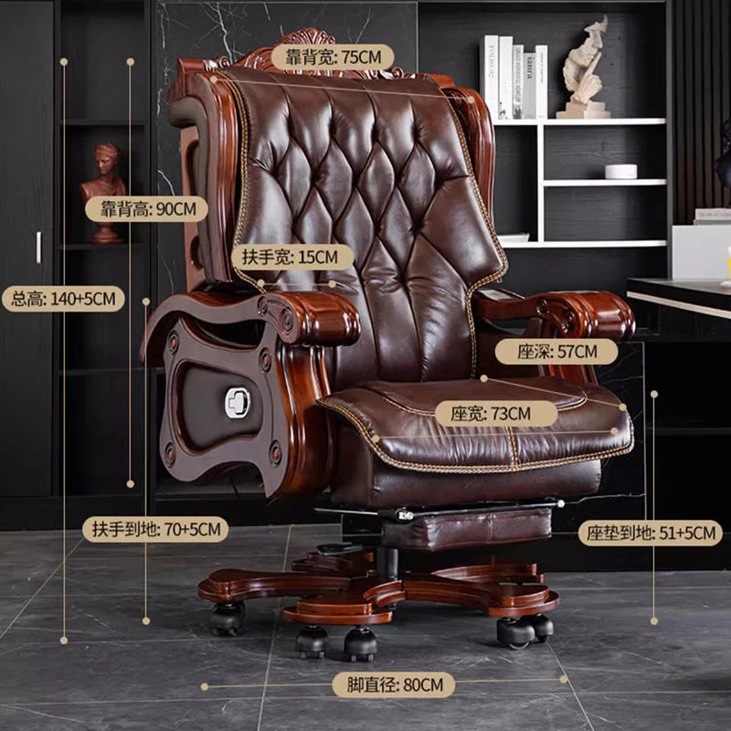 Luxury Massage Office Chair Leather Ergonomic Designer Living Room Gaming Chair Executive Durable  Office Furniture