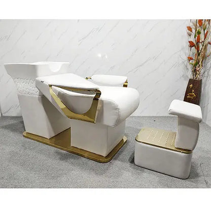 Luxury salon furniture half sitting half lying massage shampoo bed Hair salon special luxury shampoo chair hair chair