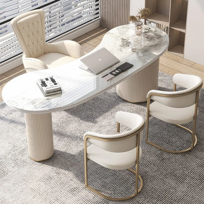 White Standing Computer Desk Table Storage Modern Executive Office Desk Table Luxury Table Pour Ordinateur Home Furniture