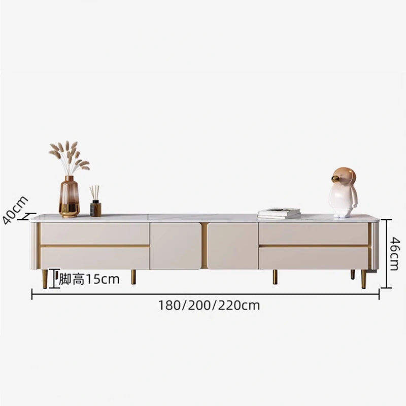 Complete Unit TV Stands Supports Brackets Cradle Italian Style Standing White TV Stands Cabinet Suporte De Tv Replica Furniture