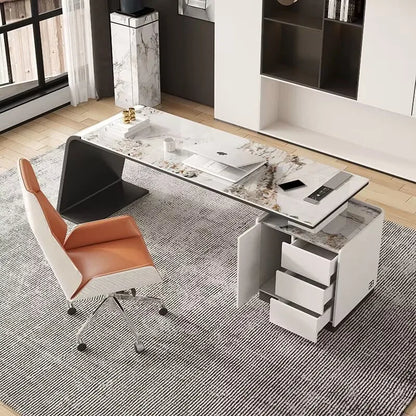 Executive Writing Desk Pullout Under Luxury Drawers Office Desks Computer Organizer Scrivanie Per Computer Luxury Furniture