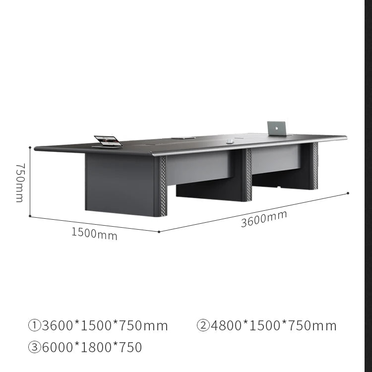 Modern Design Wood Style Packing Customized Board MFC Table And Chairs 10 Seater Meeting Conference Tables For Sale