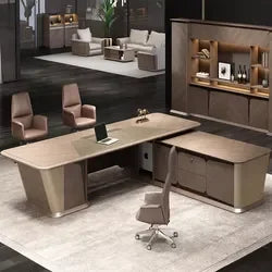 High Quality Luxury Large Office Table Executive Ceo Desk Boss Chairman Large Office Desk