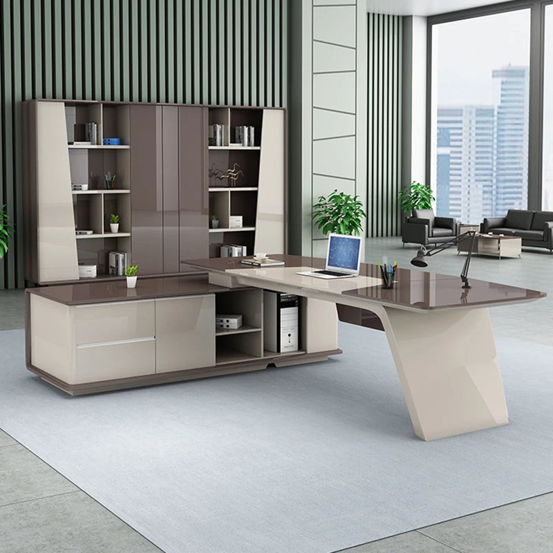 Corner Office Study Desk L Shaped Computer Work Desktop Nail Table Computer Conference Mesa Para Computador Luxury Furniture